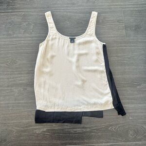 Club Monaco Cream and Black Tank Top